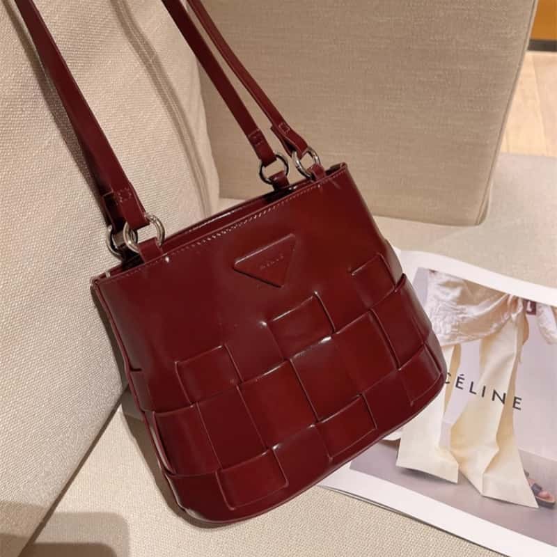 French Vintage Luxury Woven Handbag