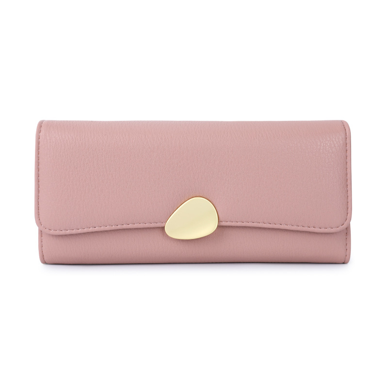 women's wallet classic lychee pattern tri-fold wallet women's handbag long women's handbag purse