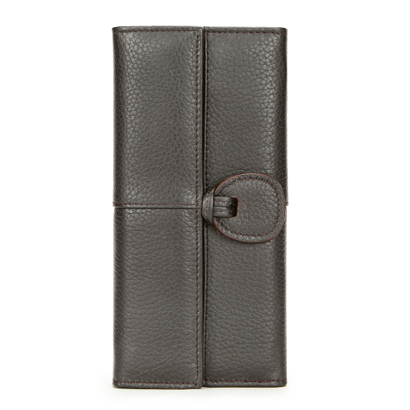 Genuine Leather Long Wallet Wholesale Large Capacity Multi Card Position Simple Fashion Head Layer Cowhide Ladies Clutch Bag