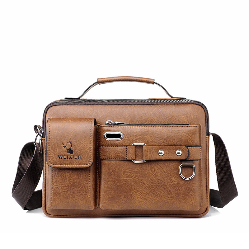 Men's Shoulder Crossbody Bag Business Duty Men's Shoulder Bag Senior Sense Boys Satchel Men's Bag