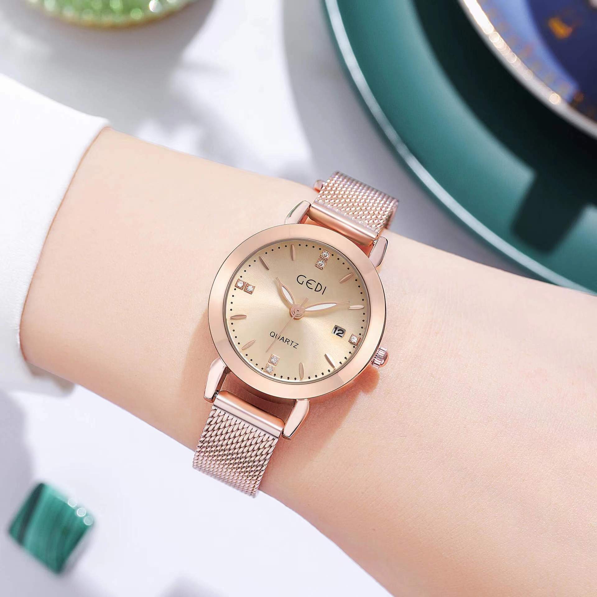 DATE JUST II FULL GOLDEN SELECTIONLadies Magnetic Starry Sky Clock