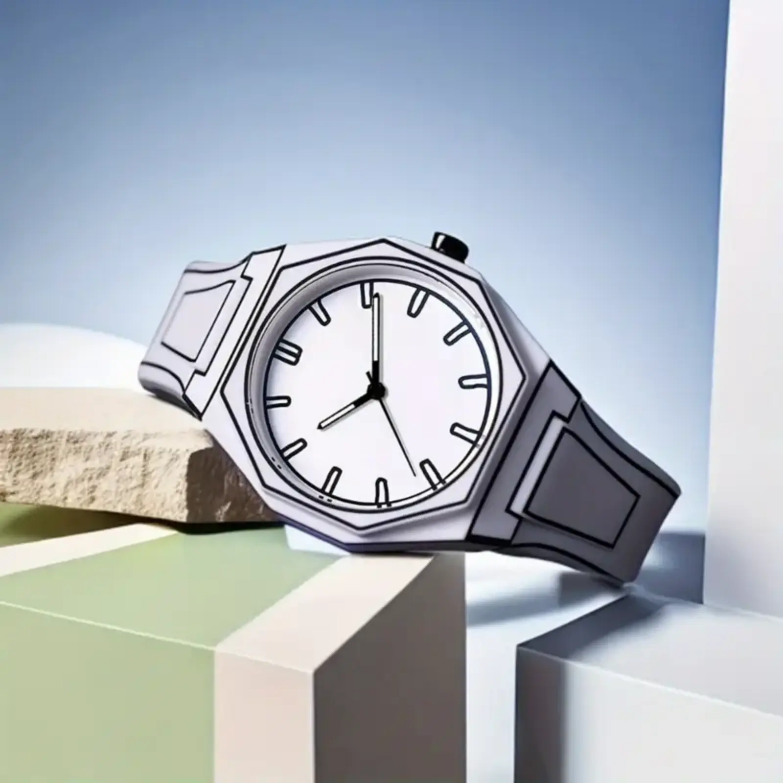 Fashionable luminous quartz watch