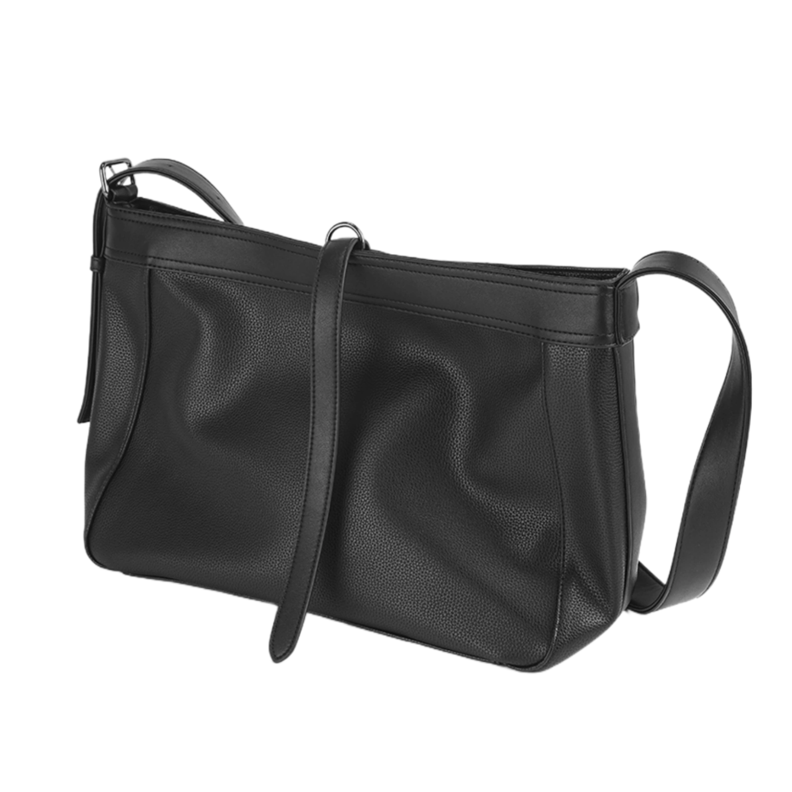 2025 New Arrival Minimalist Soft Leather Crossbody Bag with Lychee Grain Finish